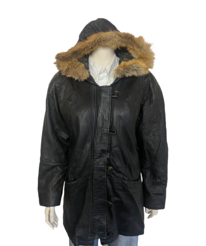 IN-FRAC-TIGN Women's IDEAL Main Zipper Stylish Leather Jacket With Zip Out Hood (M-O41)