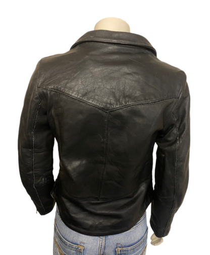 DRAG SPECIALTIES Women's Cafe Racer Motorcycle Leather Jacket (M-A34) - Image 3