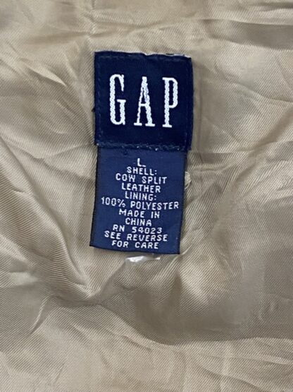 GAP Women's Trucker Style Leather Jacket (M-C25) - Image 2