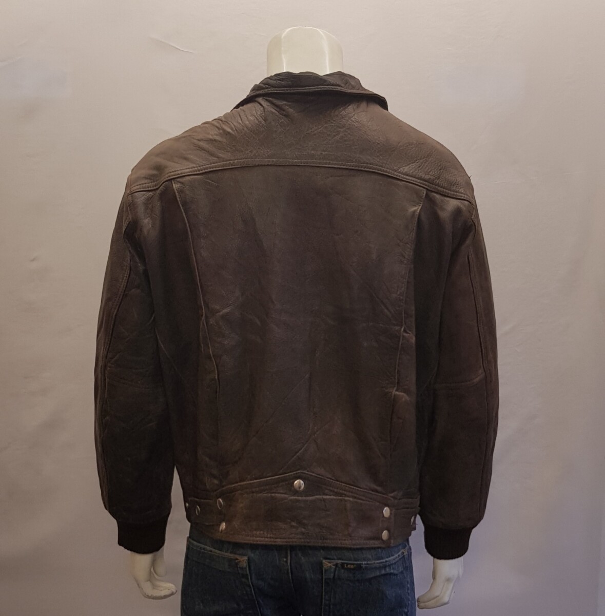 Men's Stylish Leather Jacket (M-AK40) - Image 2