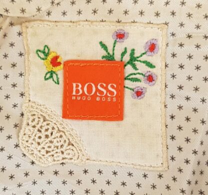 HUGO BOSS Women's Stylish Button Up Leather Jacket (M-AQ60) - Image 2