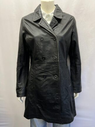 ACTUALS Women's Double Breasted Stylish Leather Jacket (M-AM34)