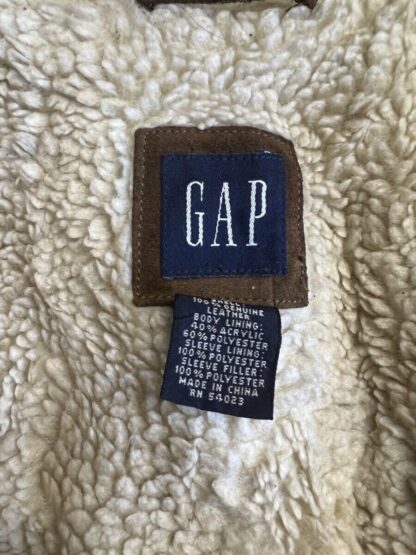 GAP Women's Sherpa Liner Stylish Popper Up Leather Jacket (M-L23) - Image 3