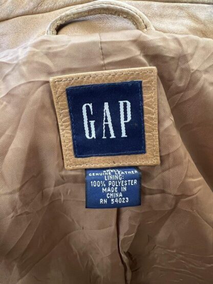 GAP Women's Stylish Button Up Leather Jacket (M-H47) - Image 2