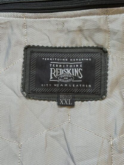 REDSKINS Men's Button Up Box Style Heavy Leather Jacket With Zip Out Warm Liner (M-AA35) - Image 2