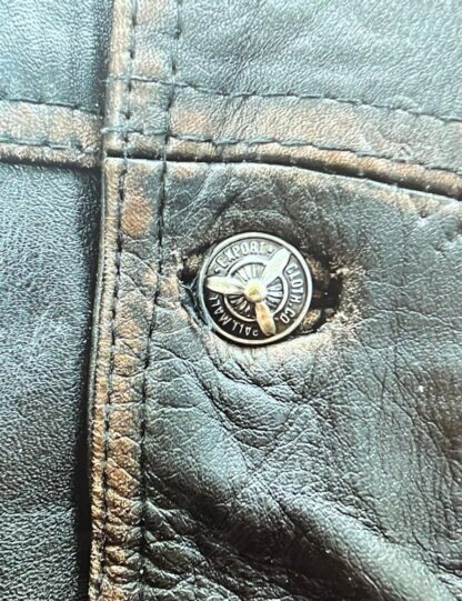PALL MALL Men's Box Style Button Up Heavy Leather Jacket (M-A37) - Image 3