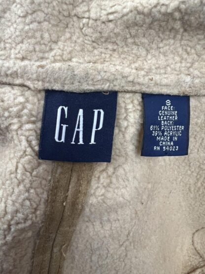GAP Women's Two Way Zipper Sherpa Liner Stylish Leather Jacket (M-K55) - Image 2