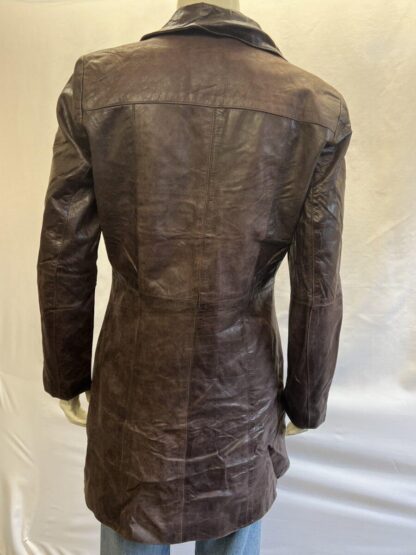 REDSKINS Women's Button Up Stylish Leather Jacket (M-K47) - Image 3