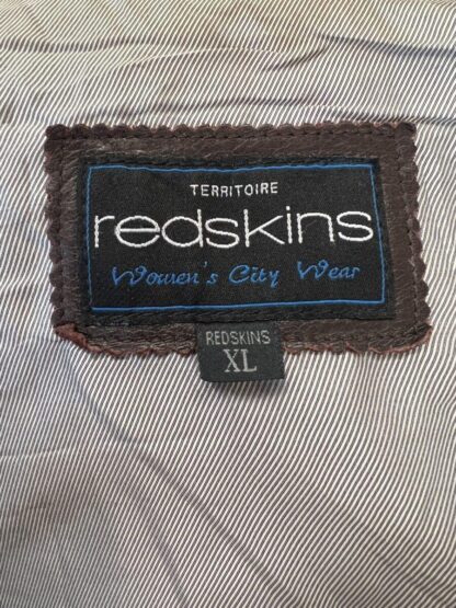 REDSKINS Women's Button Up Stylish Leather Jacket (M-K47) - Image 2