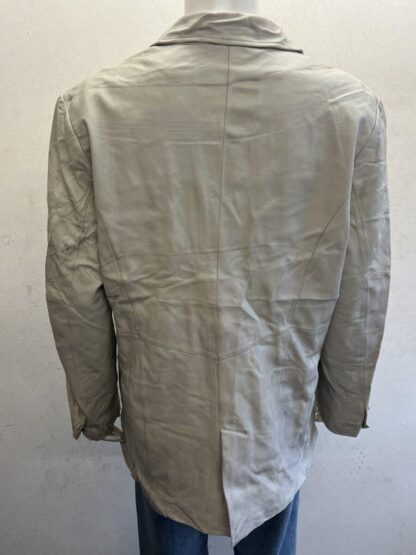 PAMELA MCCOY Women's Button Up Blazer Style Leather Jacket (M-H32) - Image 3