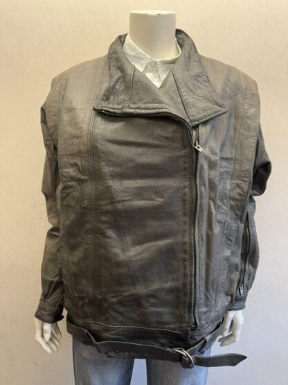 CORAZZU LEDER Women's RIES Main Zipper Stylish Cruiser Motorcycle Heavy Leather Jacket (M-F10)