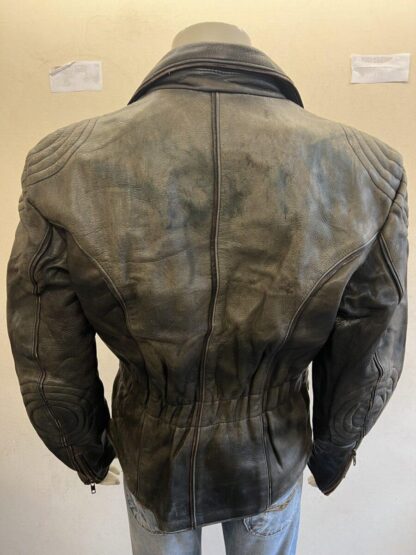 MODEKA Women's Stylish Belted Cruiser Motorcycle Leather Jacket (M-B38) - Image 3