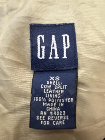 GAP Women's Trucker Style Leather Jacket (M-B19) - Image 3