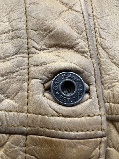 GAP Women's Trucker Style Leather Jacket (M-L33) - Image 2