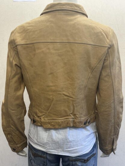 GAP Women's Trucker Style Leather Jacket (M-L33) - Image 4