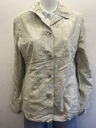 GAP Women's Button Up Stylish Leather Jacket (M-A23)