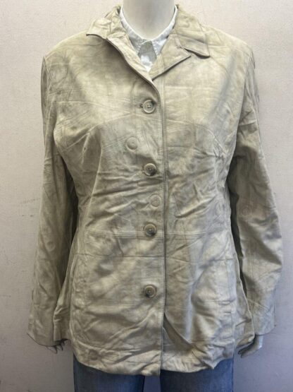GAP Women's Button Up Stylish Leather Jacket (M-A23)