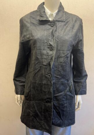 AVIATRIX Women's Button Up Stylish Leather Jacket (M-M3)