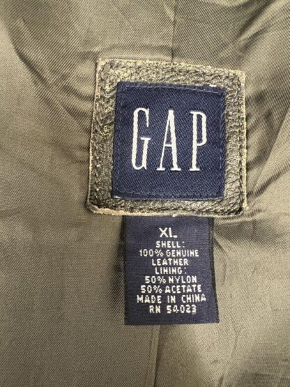 GAP Women's Double Breasted Button Up Leather Jacket (M-M38) - Image 2