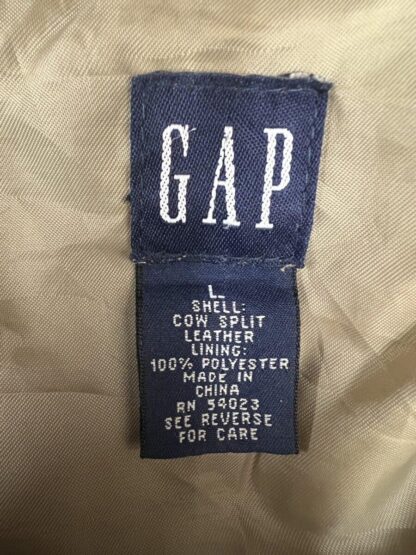 GAP Women's Trucker Style Leather Jacket (M-A61) - Image 3