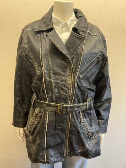 SAKI COLLECTION Women's Stylish Cruiser Motorcycle Heavy Leather Jacket (M-D56)