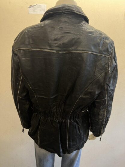 SAKI COLLECTION Women's Stylish Cruiser Motorcycle Heavy Leather Jacket (M-D56) - Image 3