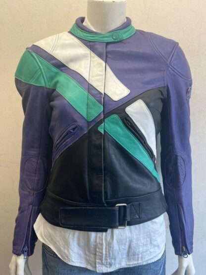 Women's Cafe Racer Motorcycle Leather Jacket (M-N66)