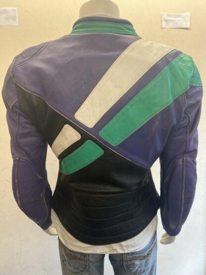 Women's Cafe Racer Motorcycle Leather Jacket (M-N66) - Image 2