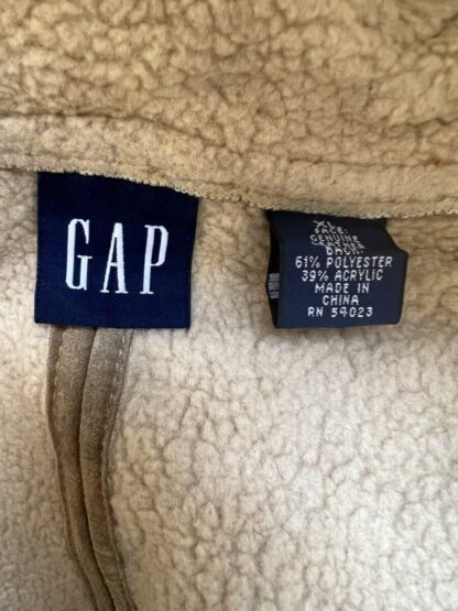 GAP Women's Two Way Zipper Sherpa Liner Stylish Leather Jacket (M-J22) - Image 2