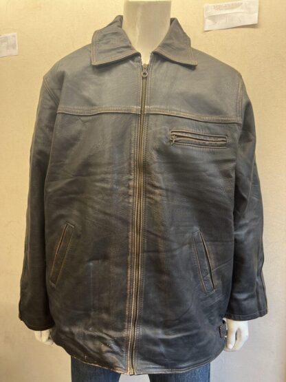 GLENN MILLER'S Men's Box Heavy Leather Jacket (M-E22)