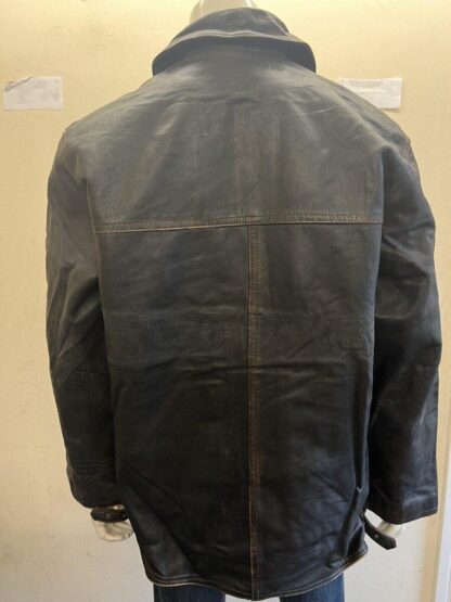 GLENN MILLER'S Men's Box Heavy Leather Jacket (M-E22) - Image 3