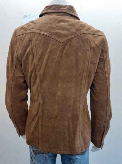 GAP Women's Trucker Style Leather Jacket (M-H24) - Image 3