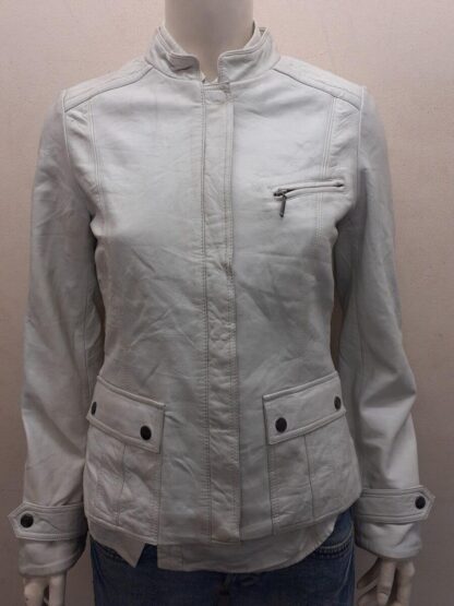 REDSKINS Women's Stylish Leather Jacket (M-F63)