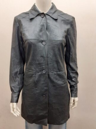 REDSKINS Women's Button Up Stylish Leather Jacket (M-D57)