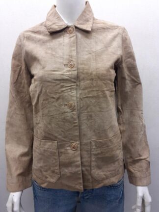 GAP Women's Stylish Leather Jacket (M-N47)