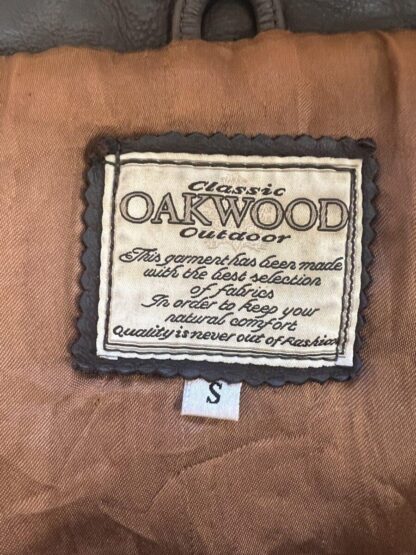 OAKWOOD Women's Button Up Box Style Leather Jacket (M-O39) - Image 2