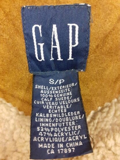 GAP Women's Hooded Long Button Up Leather Jacket (M-J50) - Image 2