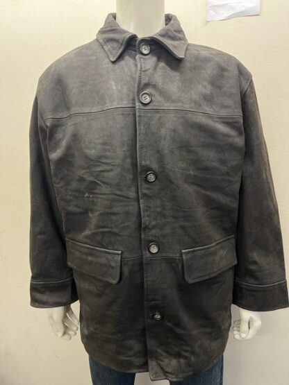 NICKLEBYS Men's Box Heavy Leather Jacket (M-H56)