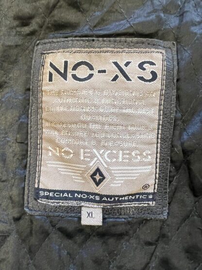 NO EXCESS Men's Double Breasted Stylish Heavy Leather Jacket (M-D17) - Image 2