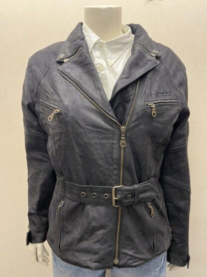 HELD Women's Stylish Cruiser Bikers Motorcycle Heavy Leather Jacket With Zip Out Warm Liner (M-L4)