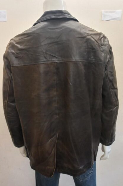 REDSKIN Men's Button Up Blazer Style Leather Jacket (H-C1) - Image 3