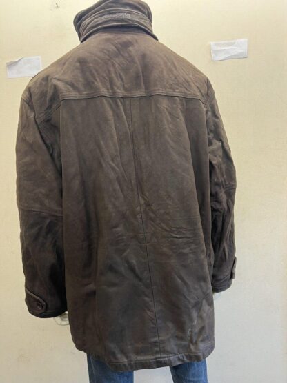 CHEVIGNON Men's Zip & Button Up Box Style Heavy Leather Jacket (H-L2) - Image 3