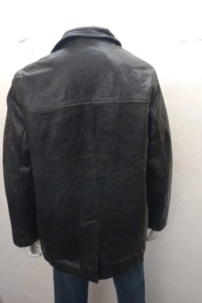 REDSKIN Men's Button Up Box Heavy Leather Jacket (M-AQ21) - Image 3