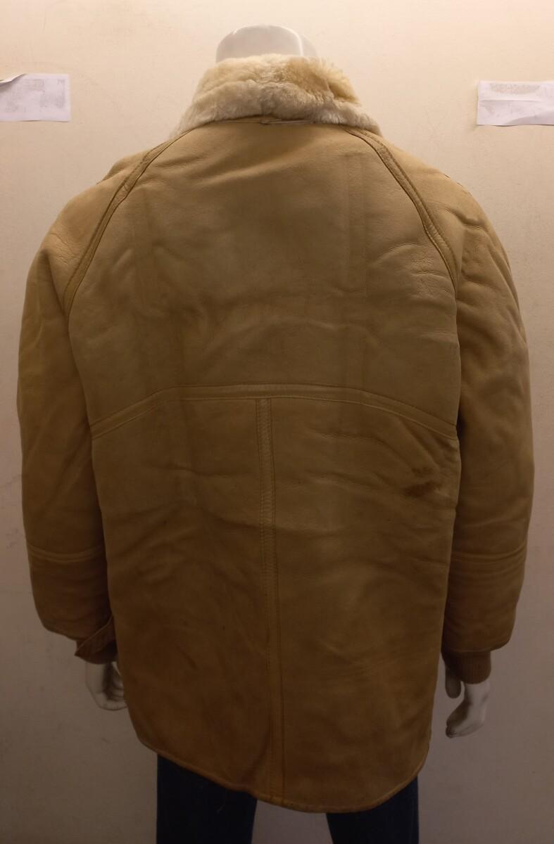 ARMAND THIERY Men's Flying Bomber Real Sheepskin shearling Leather Jacket (H-O38) - Image 3