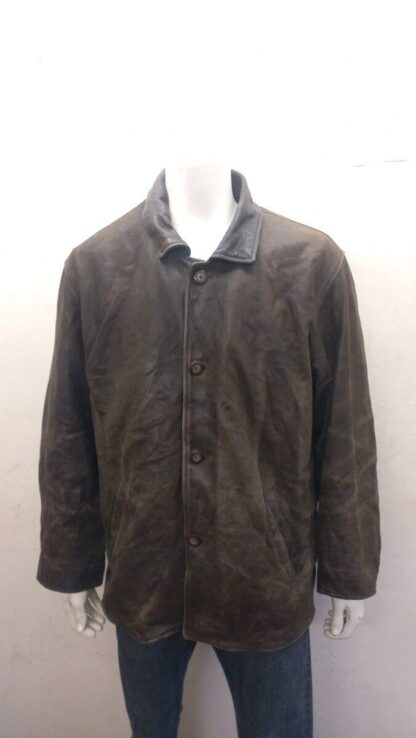 REDSKIN Men's Stylish Heavy Leather Jacket (H-C60)
