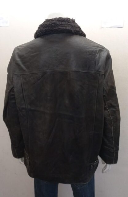 REDSKIN Men's Stylish Heavy Leather Jacket With Removable Sherpa Liner (M-G55) - Image 3