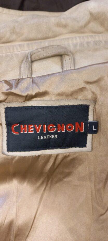 CHEVIGNON Men's Button Up Box Style Heavy Leather Jacket- (H-K60) - Image 2