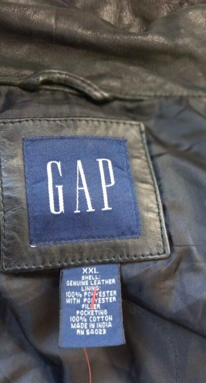 GAP Men's Button Up Box Heavy Leather Jacket (M-H12) - Image 2