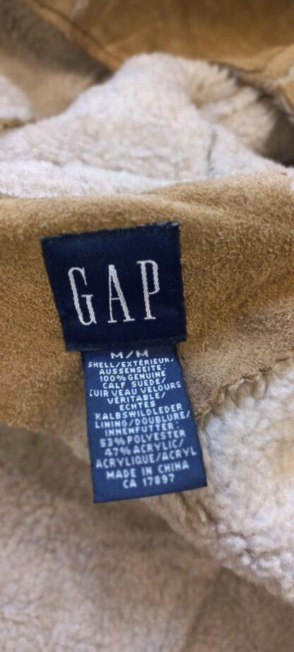GAP Men's Stylish Leather Jacket Sherpa Liner- (H-S67) - Image 2