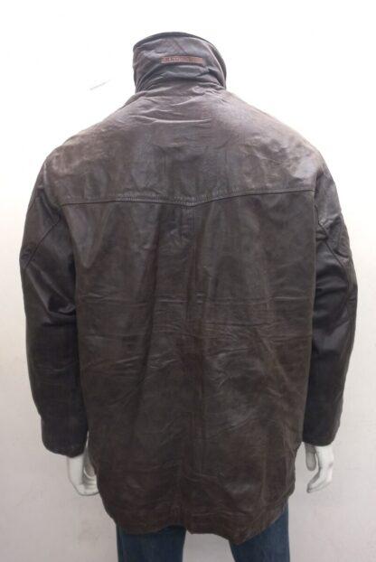 REDSKIN Men's Button Up Box Style Heavy Leather Jacket (H-AK7) - Image 3